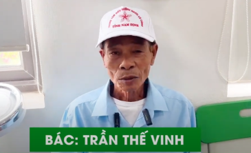 Bác Vinh tin tưởng sau quá trình thăm khám và điều trị tại phòng khám